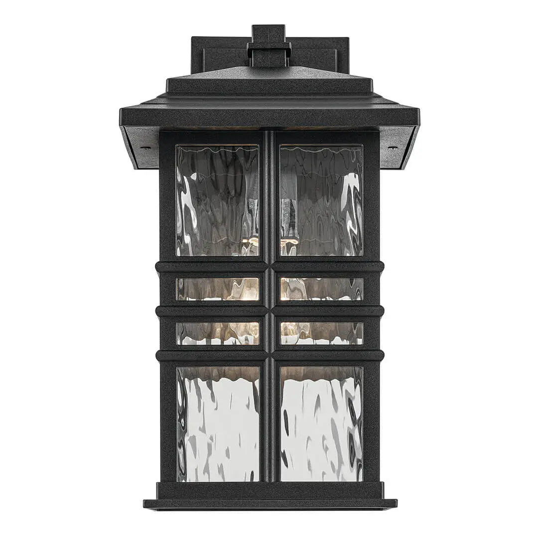 Beacon Square 14.25" Outdoor Wall Light in Black