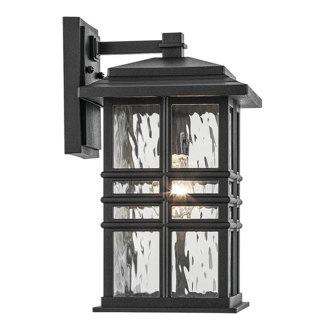 Beacon Square 14.25" Outdoor Wall Light in Black
