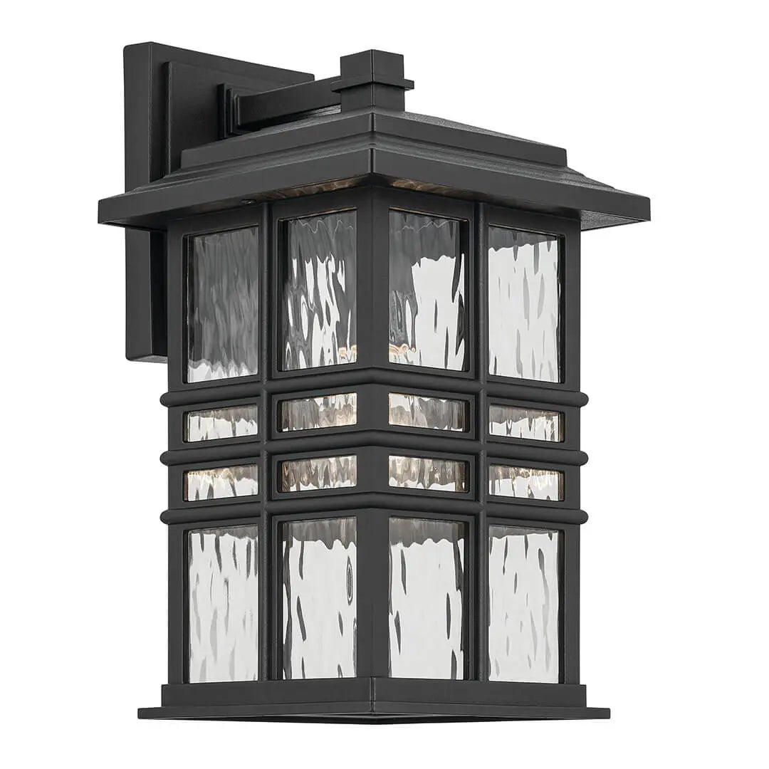 Beacon Square 14.25" Outdoor Wall Light in Black