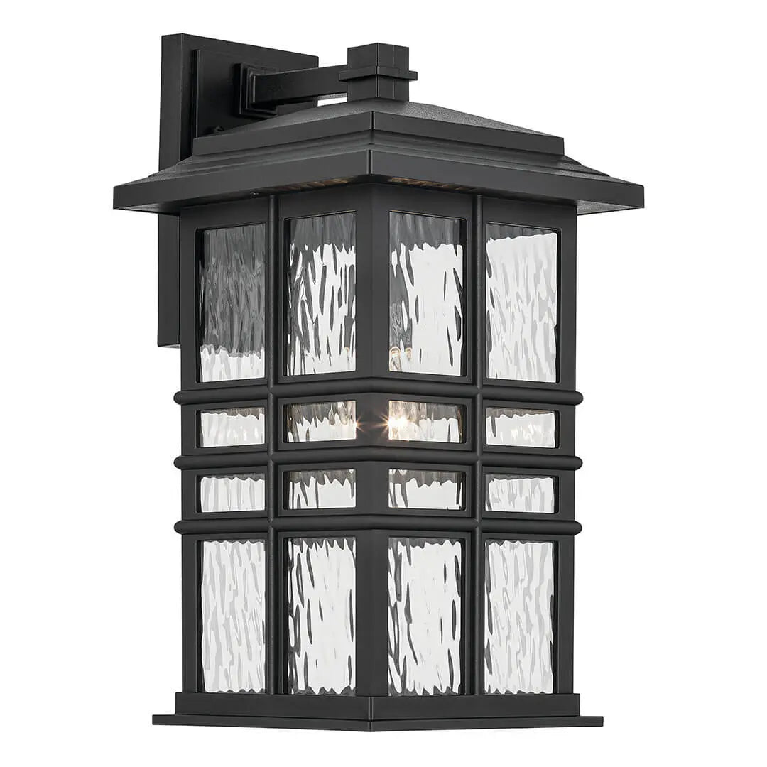 Beacon Square 17.5" Outdoor Wall Light in Black