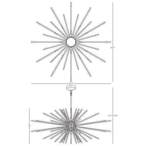 Robert Abbey Andromeda Chandelier