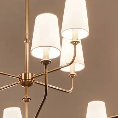 Pallas 12-Light Chandelier - Brushed Natural Brass