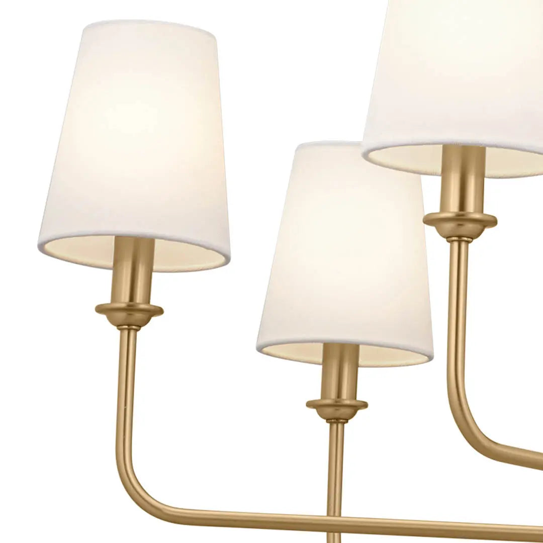 Pallas 12-Light Chandelier - Brushed Natural Brass